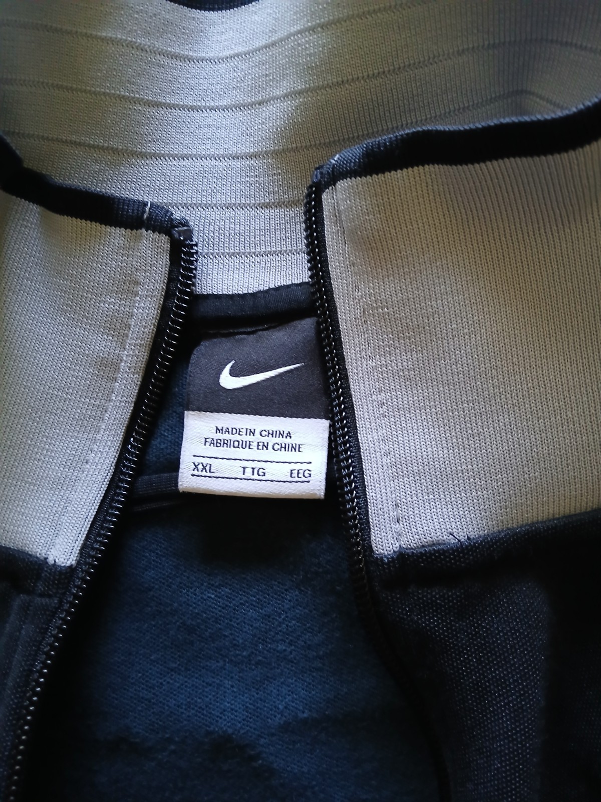 Nike Juventus Soccer Full Zip Track Jacket Black/Gray Size XXL