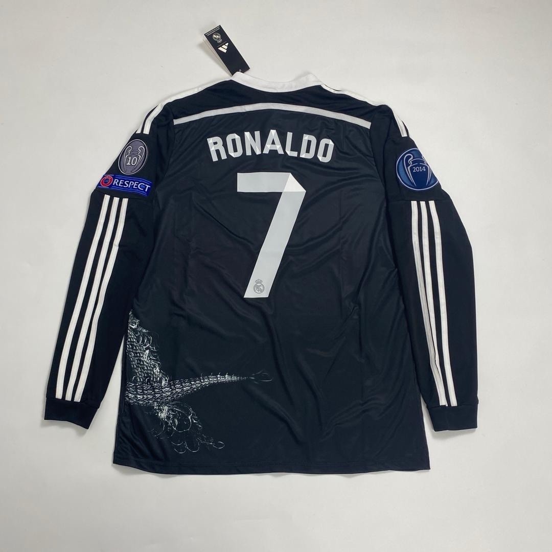 14/15 Real Madrid Third Retro Jersey Ronaldo #7 Long Sleeve Vintage Retro Icon