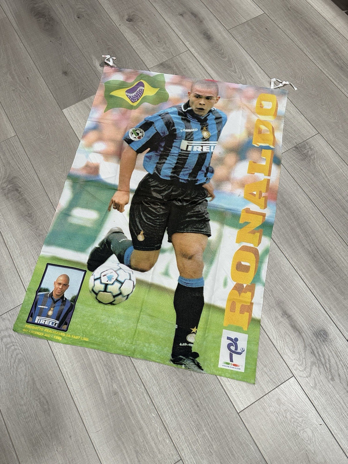 Vintage Ronaldo R9 Inter Milan Flag