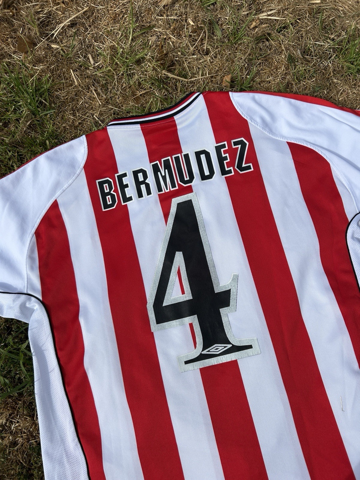 Authentic Vintage Olympiacos FC 2001–02 Soccer Football Jersey Umbro Bermudez #4