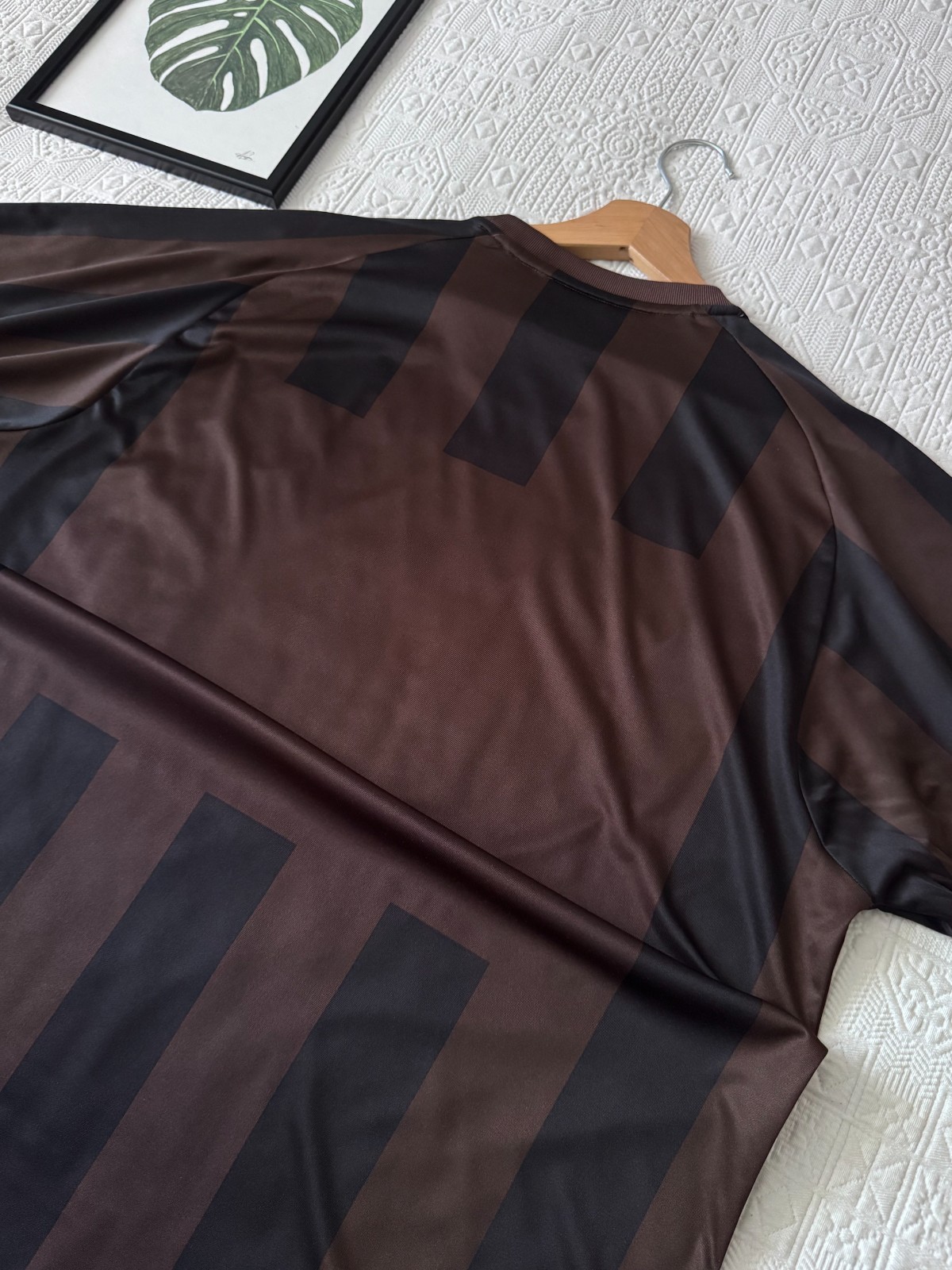 FC St. Pauli Away 2011-12 Striped Brown/Black Soccer Football Jersey Shirt XXL