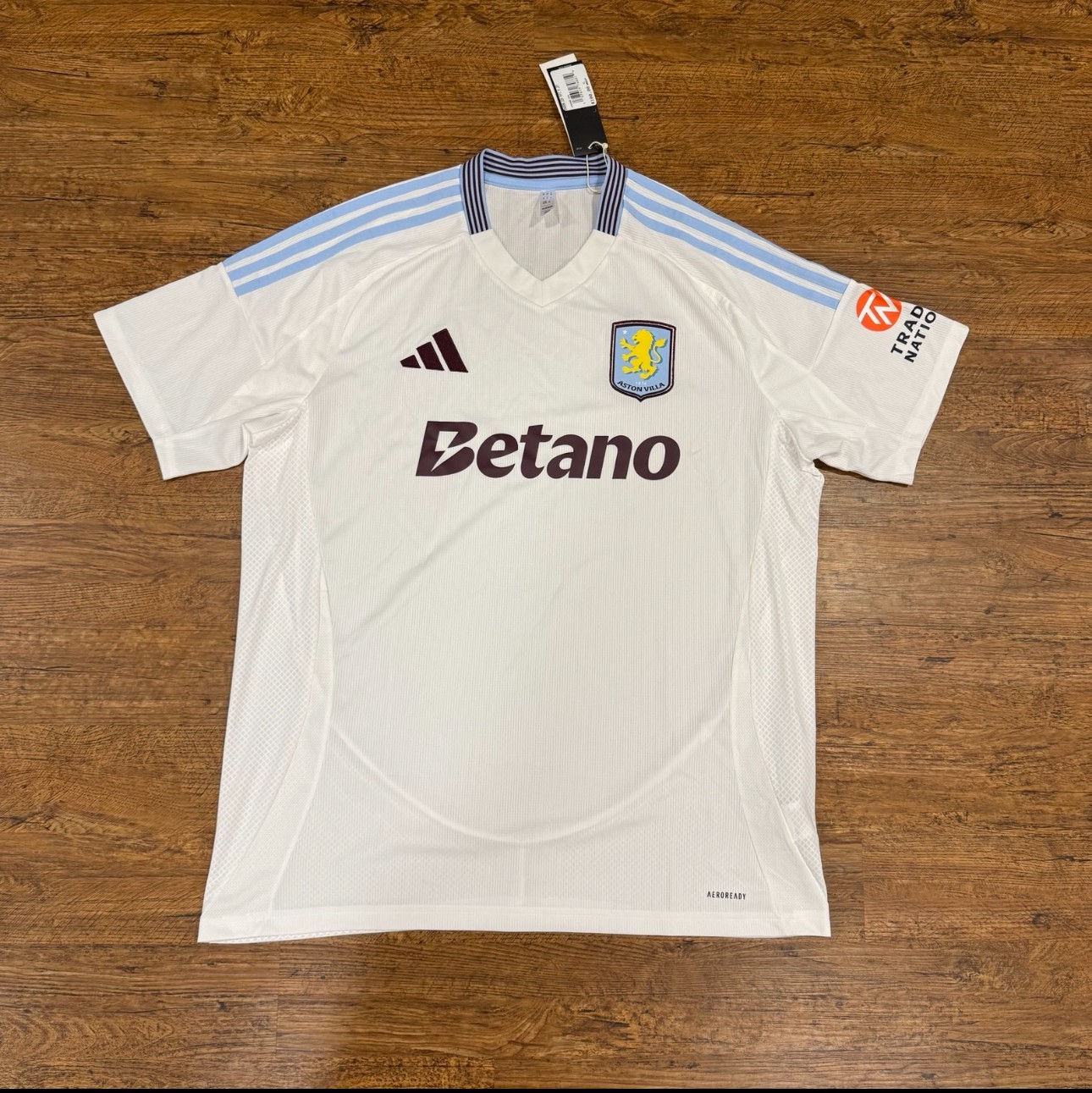 Adidas Aston Villa White 24/25 Soccer Futbol Football Away Jersey Shirt Men’s XL