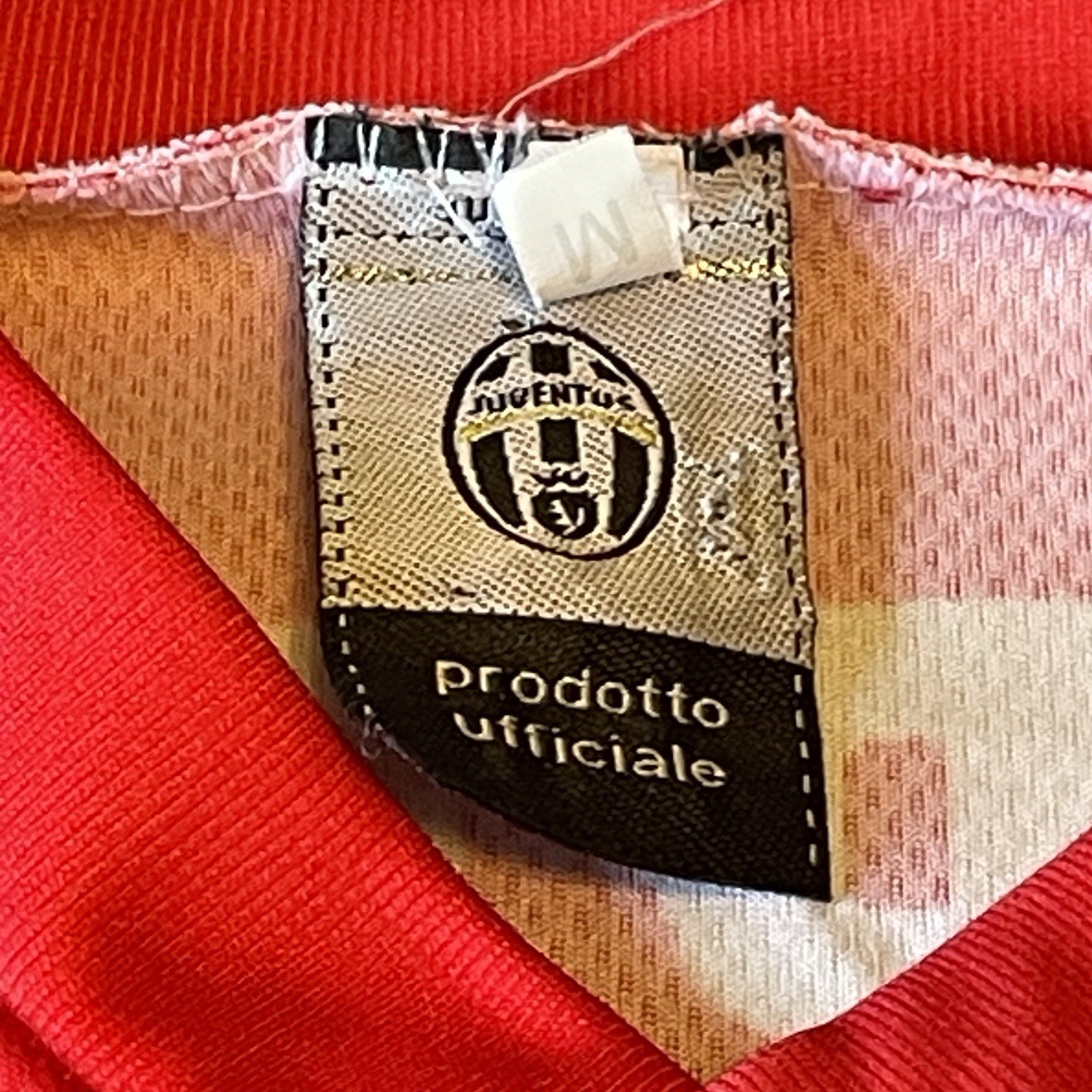 Juventus Del Piero #10 Red Away Tamoil Soccer Jersey Medium Italy EPL