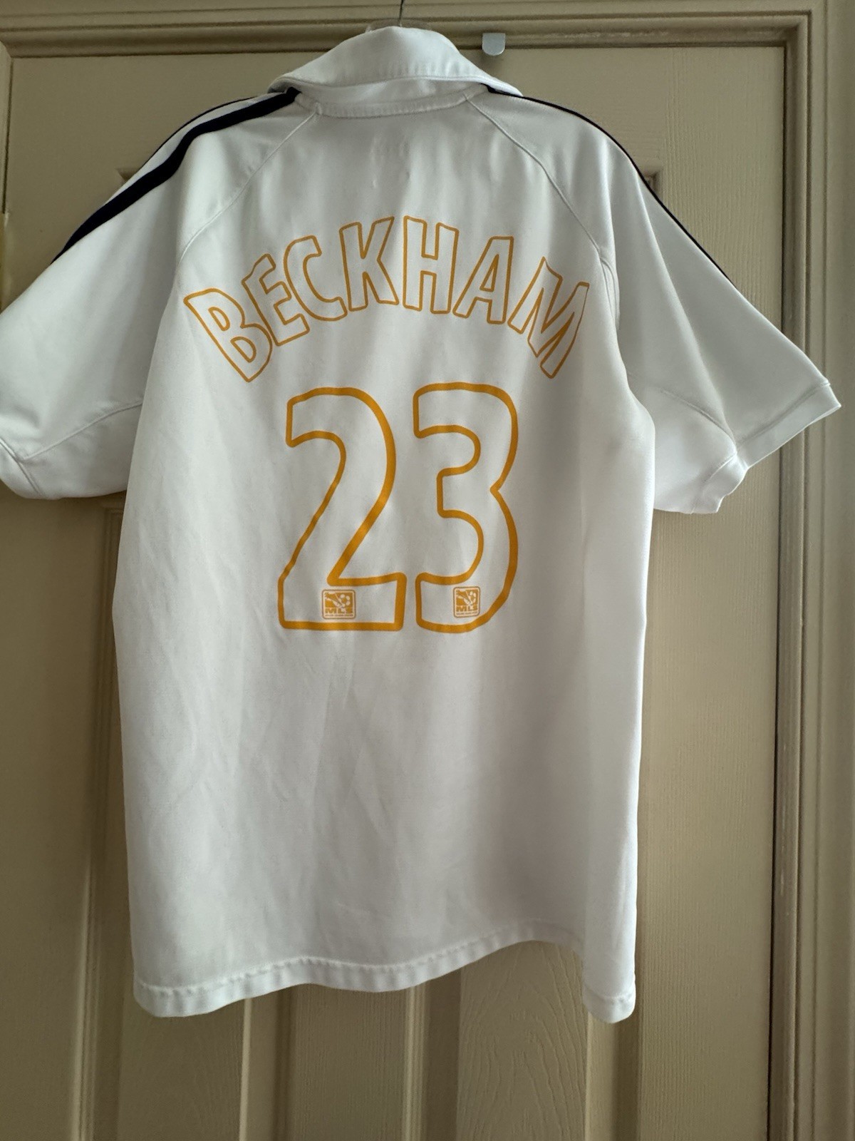 Adidas LA Galaxy David Beckham Collared Jersey Size Large
