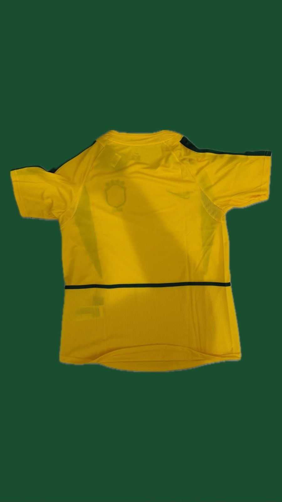 2002 World Cup Brazil Home Retro Soccer Jersey