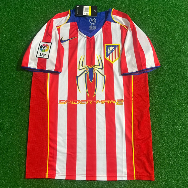 Fernando Torres 9 Atletico Madrid 2004/05 SpiderMan Retro Short Sleeve Jersey