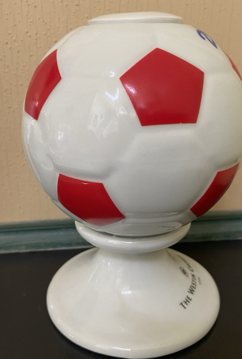FIFA WORLD CUP 2002 ceramic Soccer Ball Ceramic drink Container Westin Korea