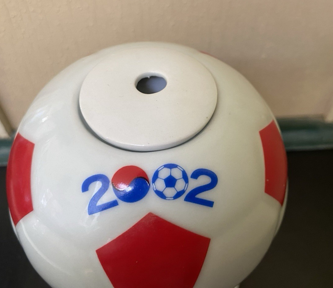 FIFA WORLD CUP 2002 ceramic Soccer Ball Ceramic drink Container Westin Korea