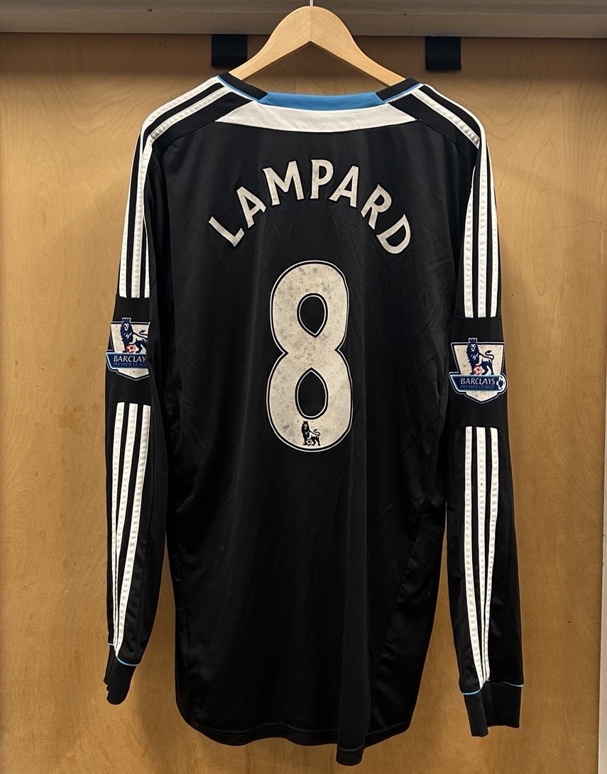 Frank Lampard Chelsea 2011 2012 Away Long Sleeve Soccer Jersey Size XXL