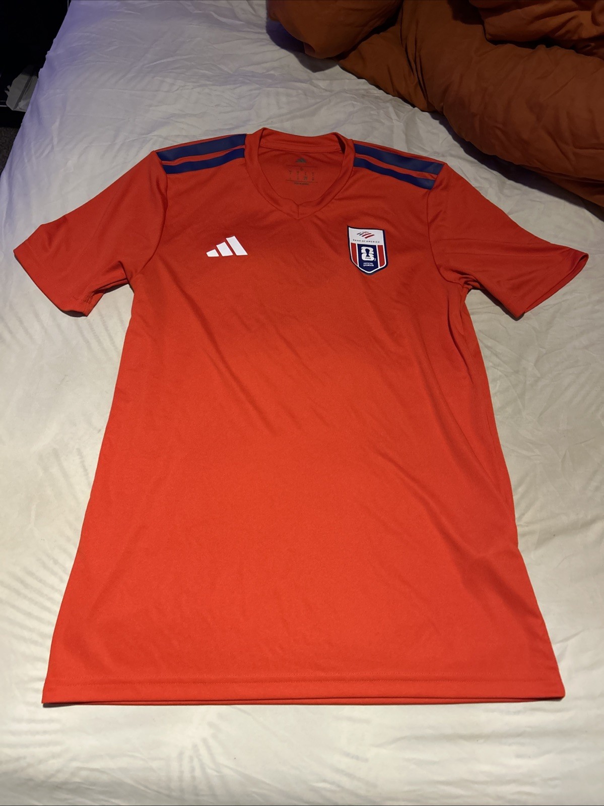 FIFA adidas Bank of America Red Soccer Jersey Shirt Team Women Size S