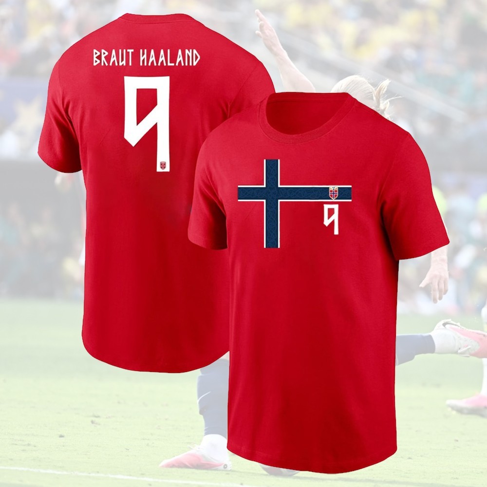 Erling Haaland #9 Norway National Team 2026 WC Soccer Team Player Name & Number