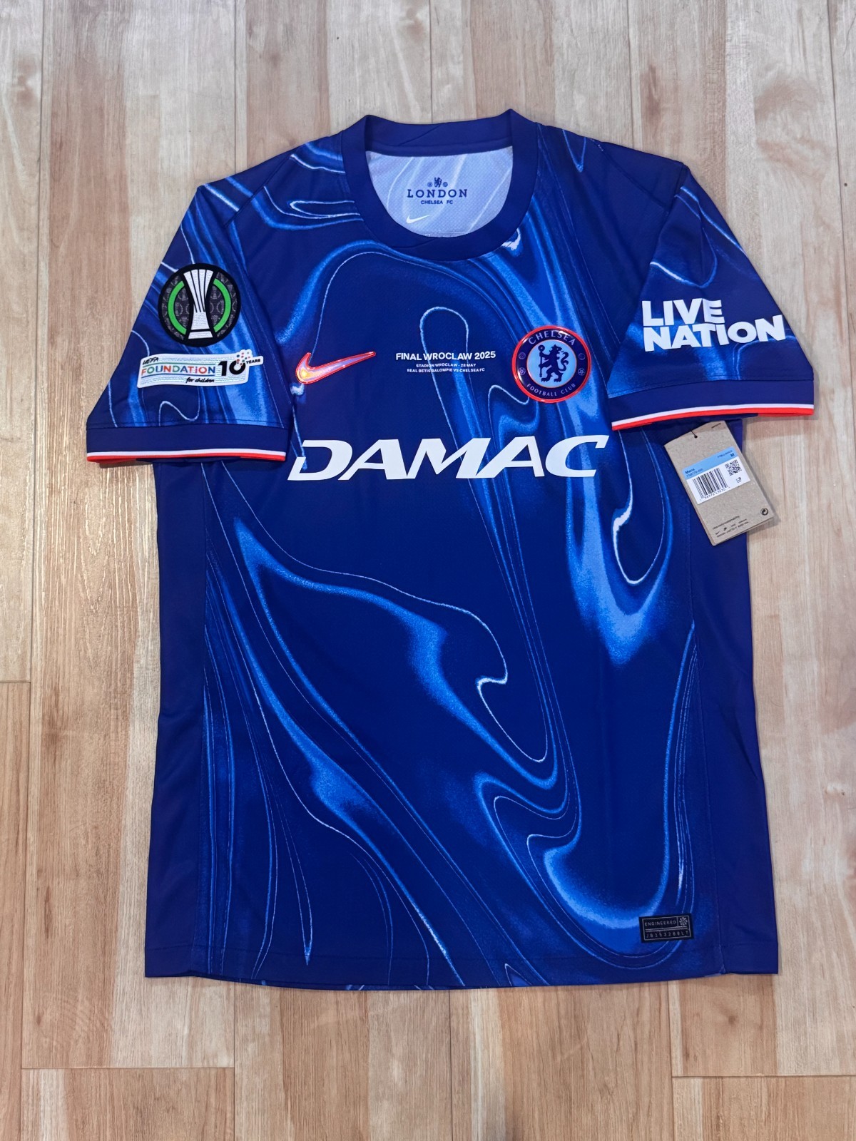 Nike BNWT Chelsea 24-25 UEFA Conference League Final Jersey Cole Palmer Mens Med
