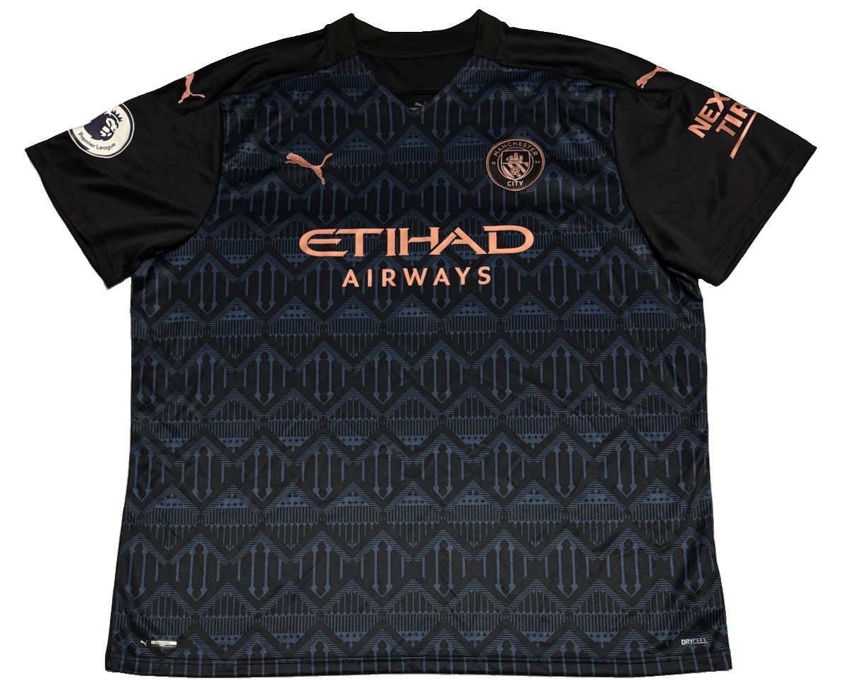 Manchester City 2020 2021 Away Football Shirt Soccer Jersey 3XL