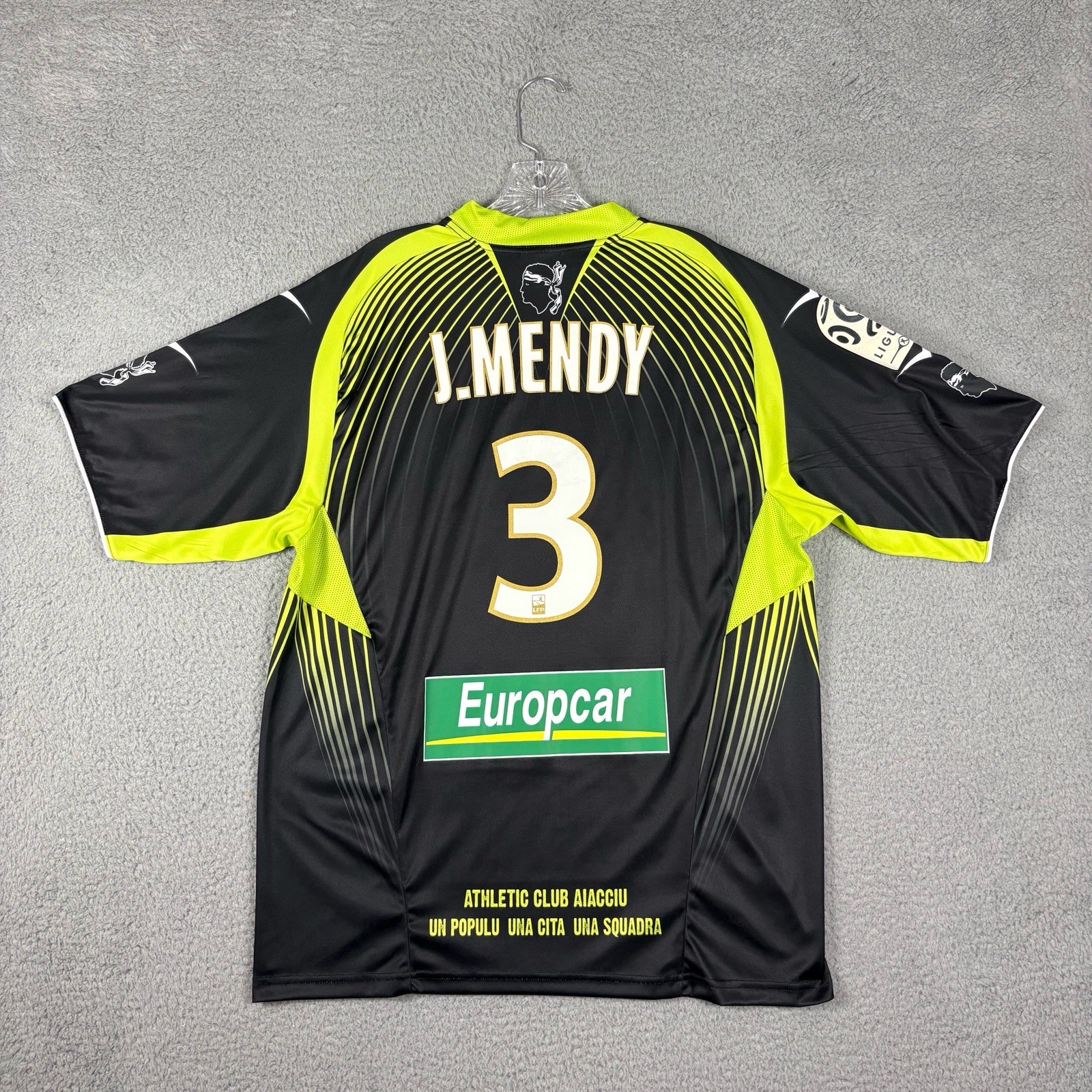 AC AJACCIO Soccer Jersey Men’s XL 2010/11 J. Mendy Futbol France