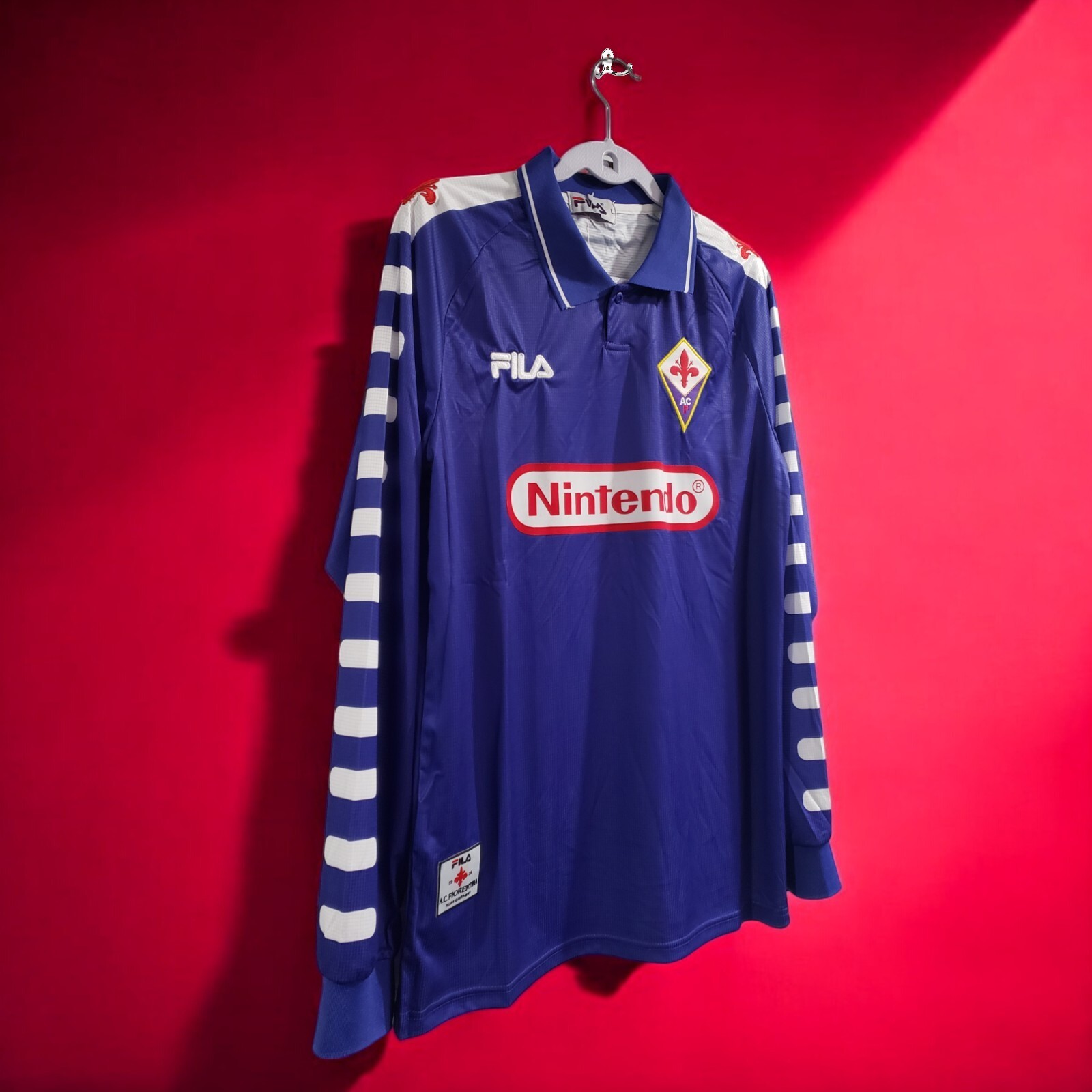 ACF FIORENTINA 98/99 HOME – Jersey Retro – BATISTUTA # 9 – Large (USA-Medium)