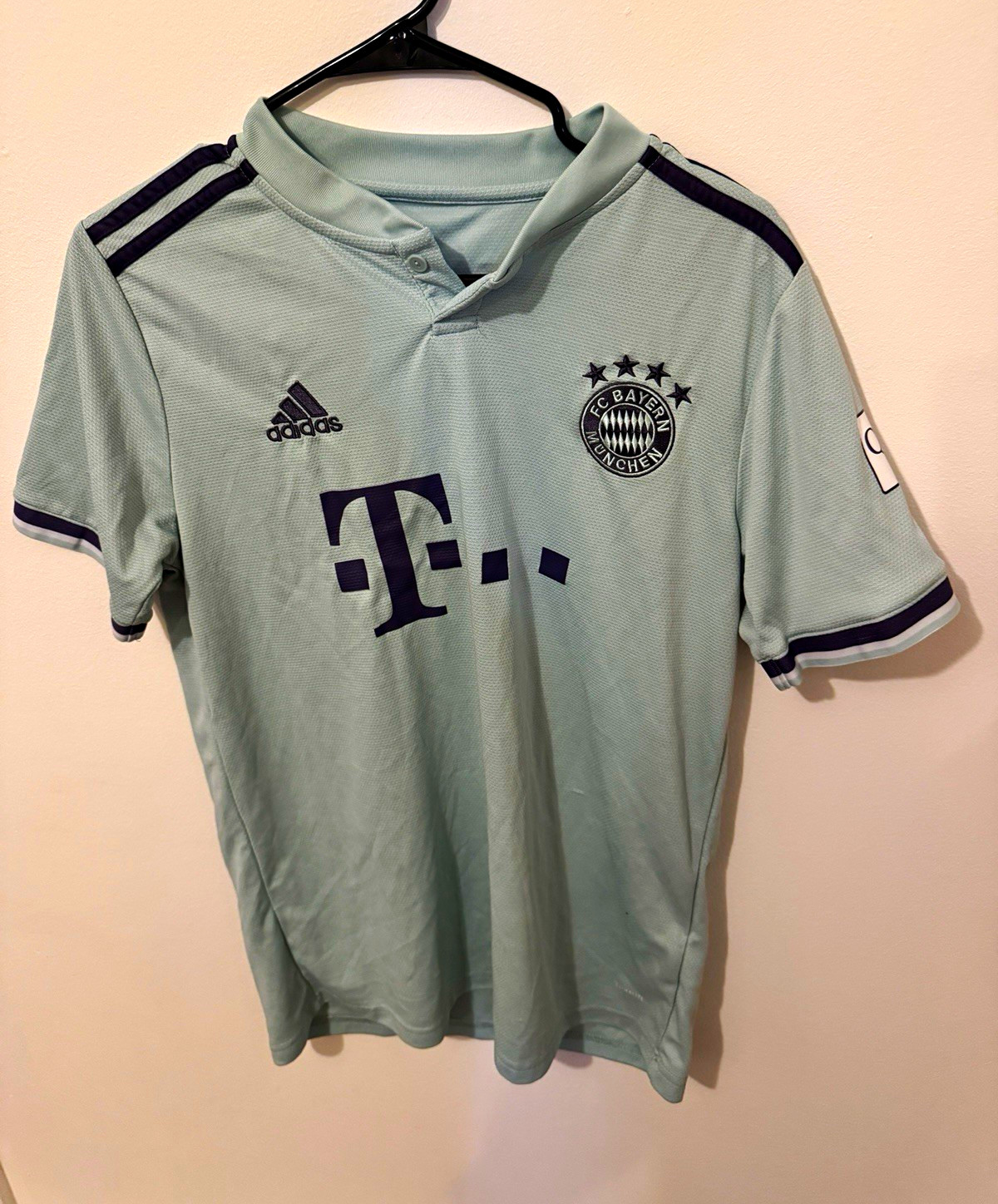 2018/19 awayadidas FC Bayern Munich Climalite Soccer Jersey Gray S Retro