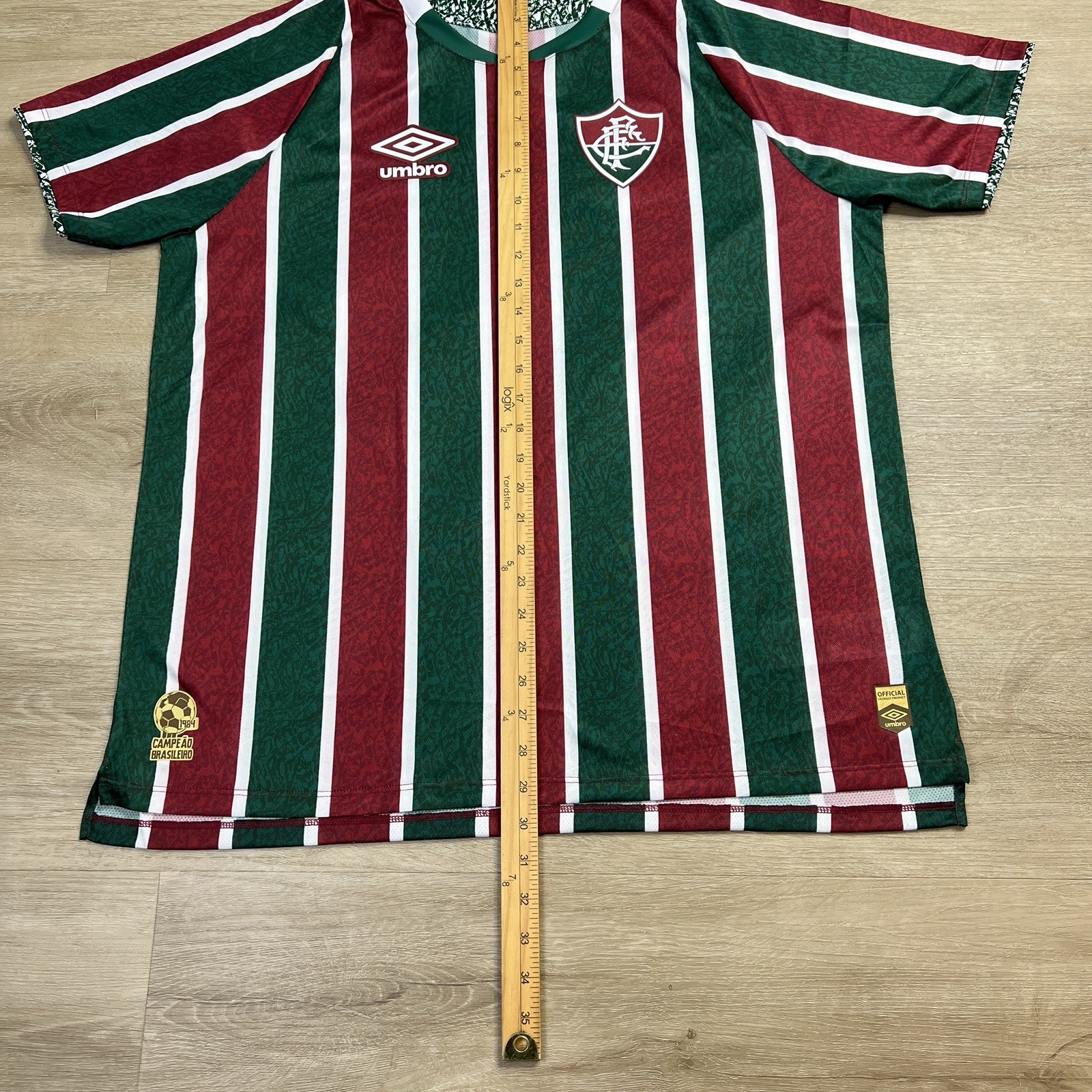 Fluminense FC Umbro Blank Jersey 2024 Maroon Green Futbol Soccer Mens XL NWT