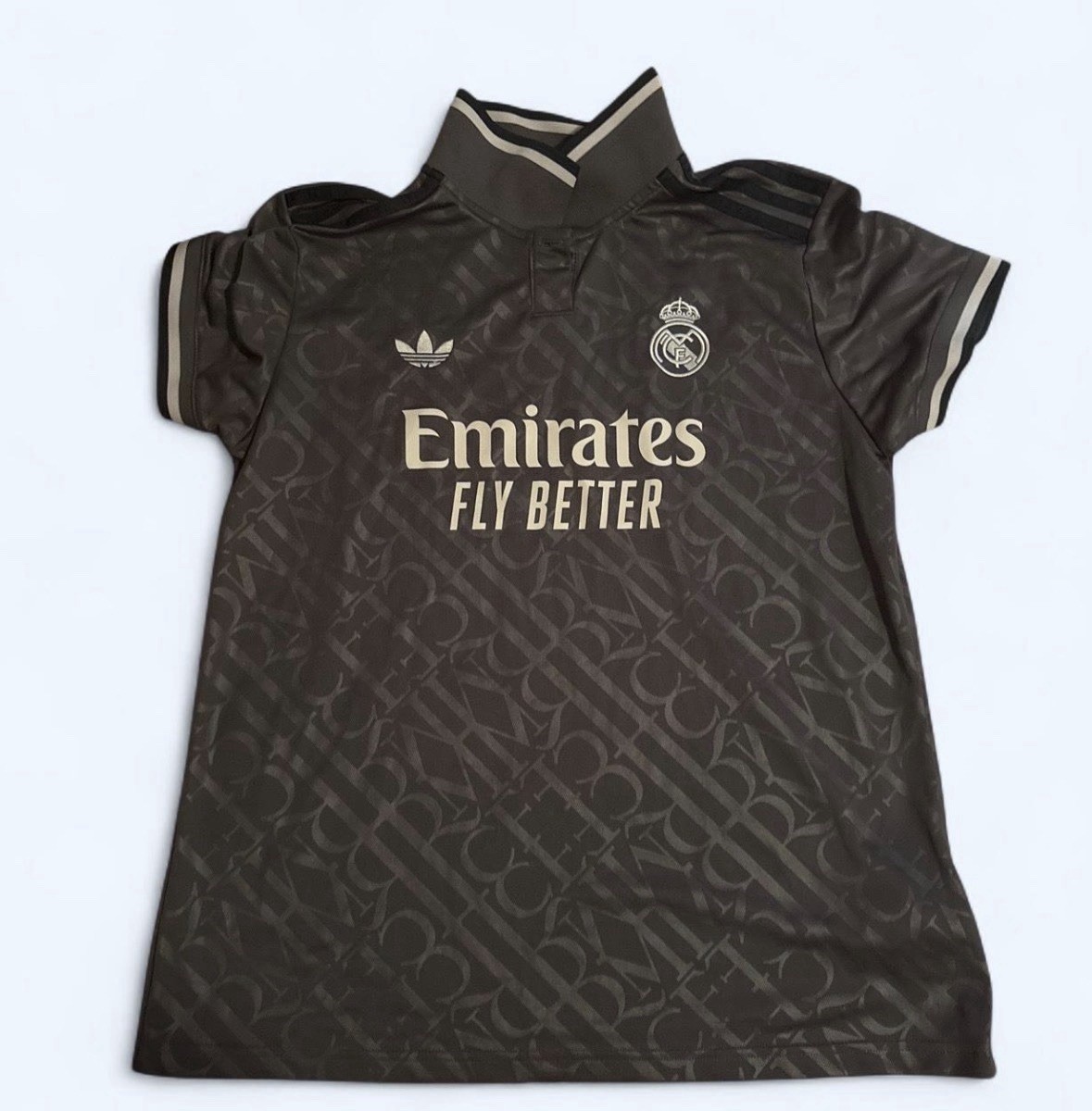 Real Madrid Third Kit 2024/25 Gray Adidas Fan Jersey Soccer Football Shirt