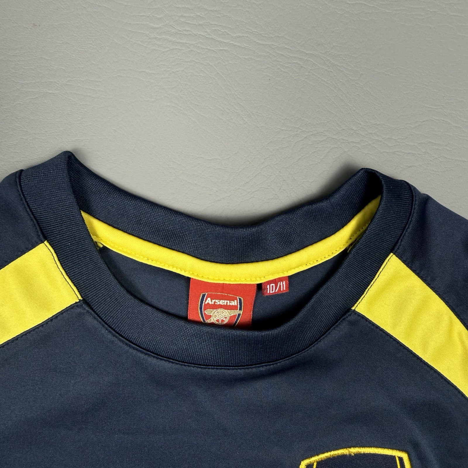 Arsenal FC Soccer Football Jersey Kids 10/11 Navy Futbol Training Shirt
