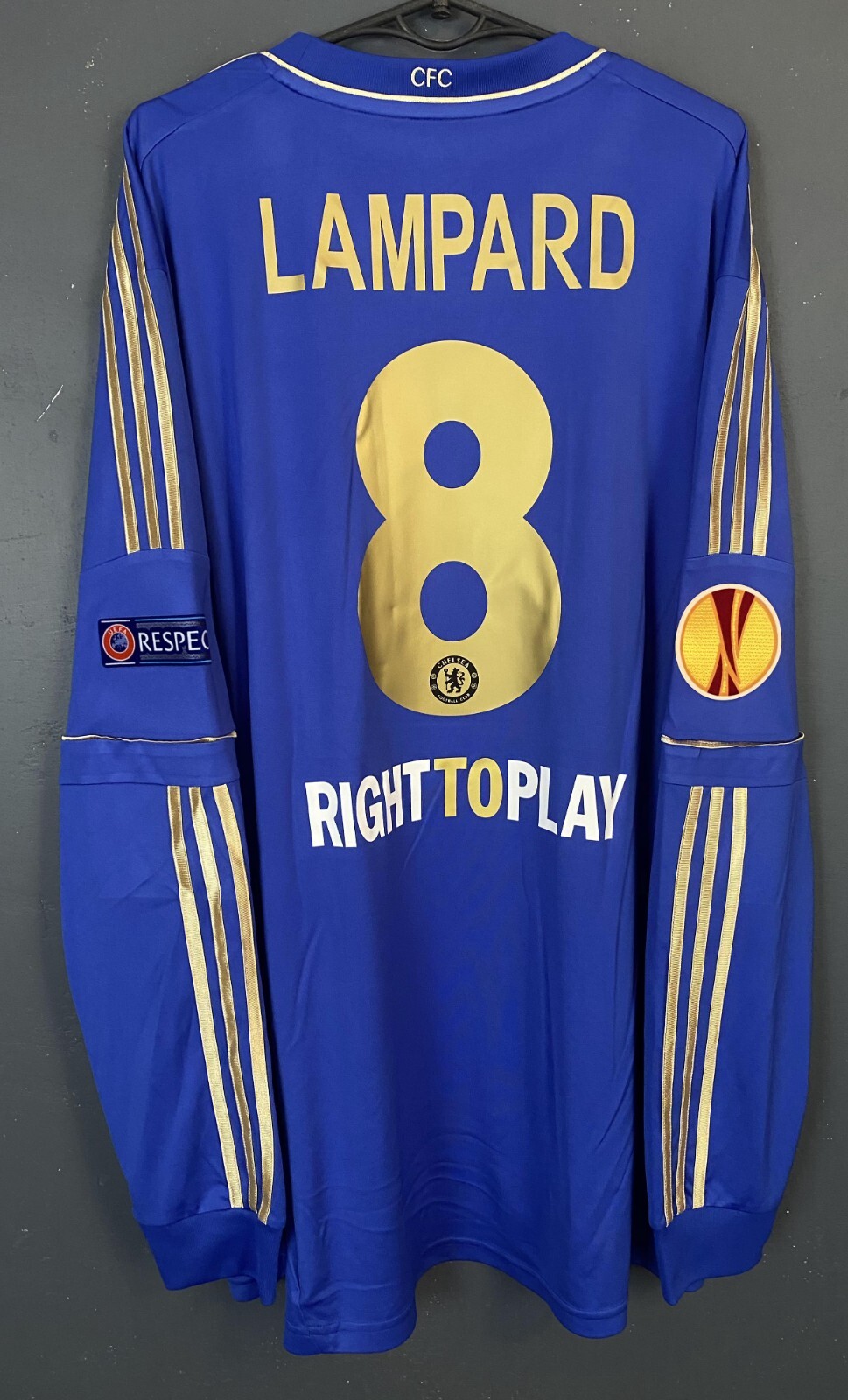 MENS FC CHELSEA 2012/2013 FRANK LAMPARD #8 SOCCER FOOTBALL SHIRT JERSEY SIZE 3XL