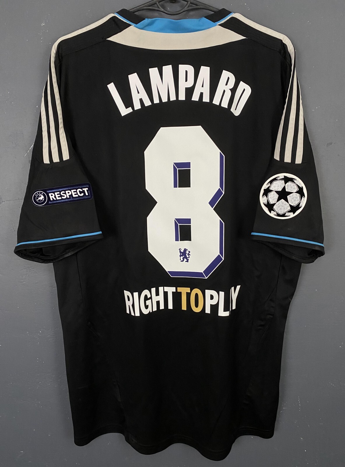 MEN’S FC CHELSEA 2011/2012 LAMPARD #8 UEFA SOCCER FOOTBALL SHIRT JERSEY SIZE L