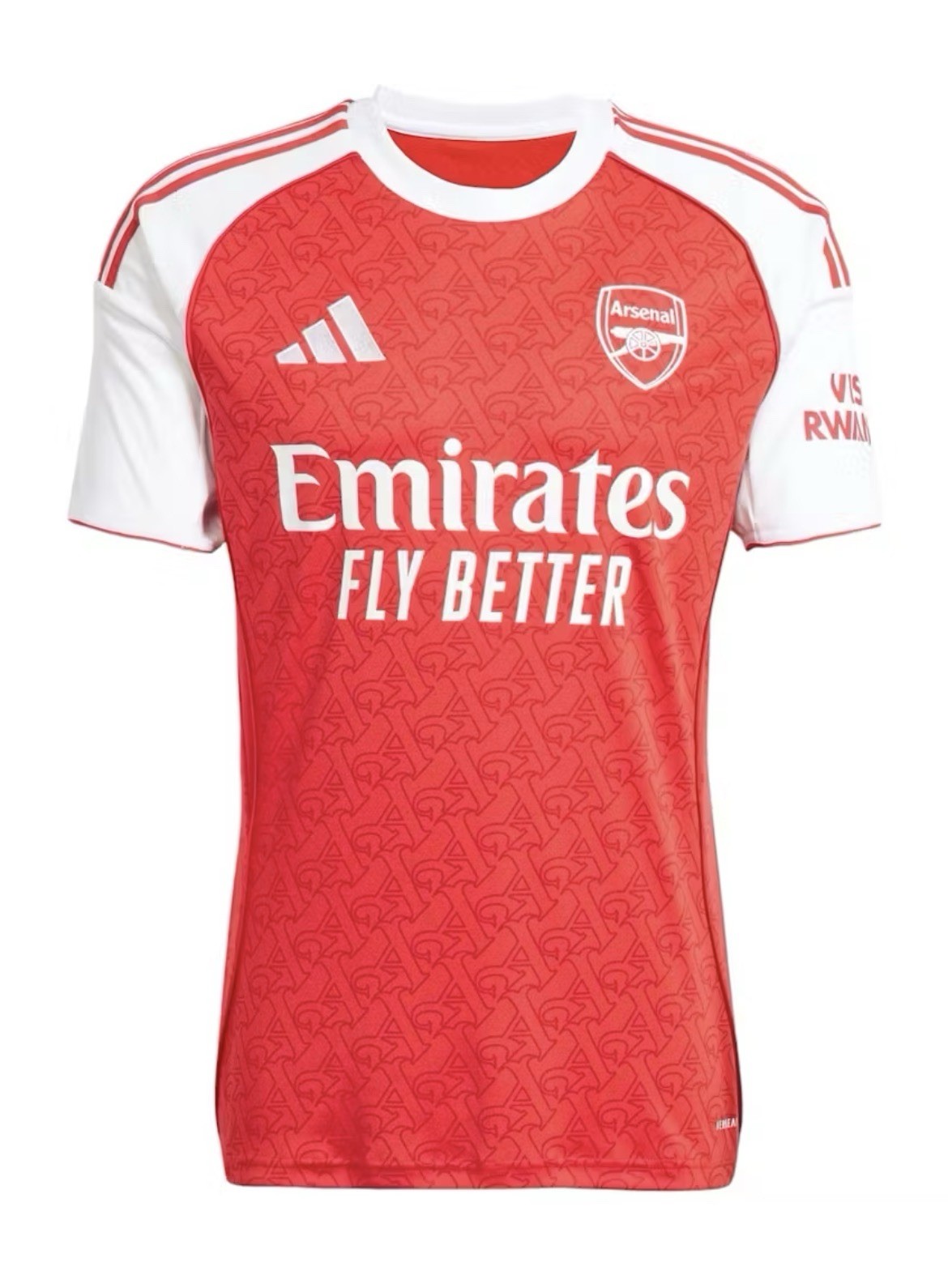 New Men’s Arsenal Home Jersey 25/26 Red White Adidas JI9517