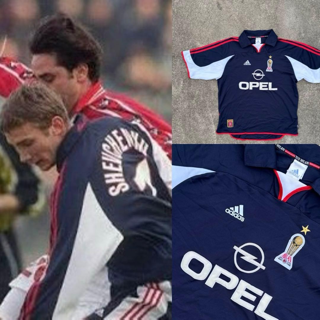 Vintage AC Milan 1999-00 100th Anniversary Third Jersey Adidas Italy L