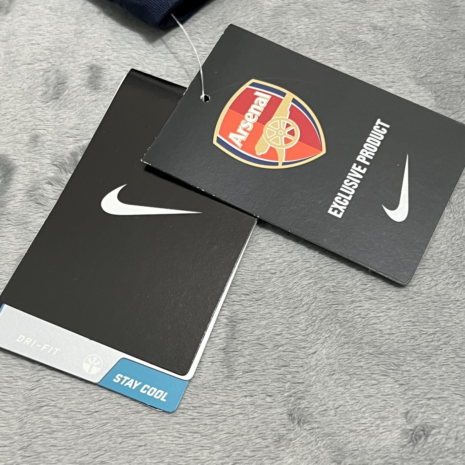 Nike Arsenal FC Men’s Small S Soccer Jersey Shirt Blue Red Dri-FIT Fly Emirates