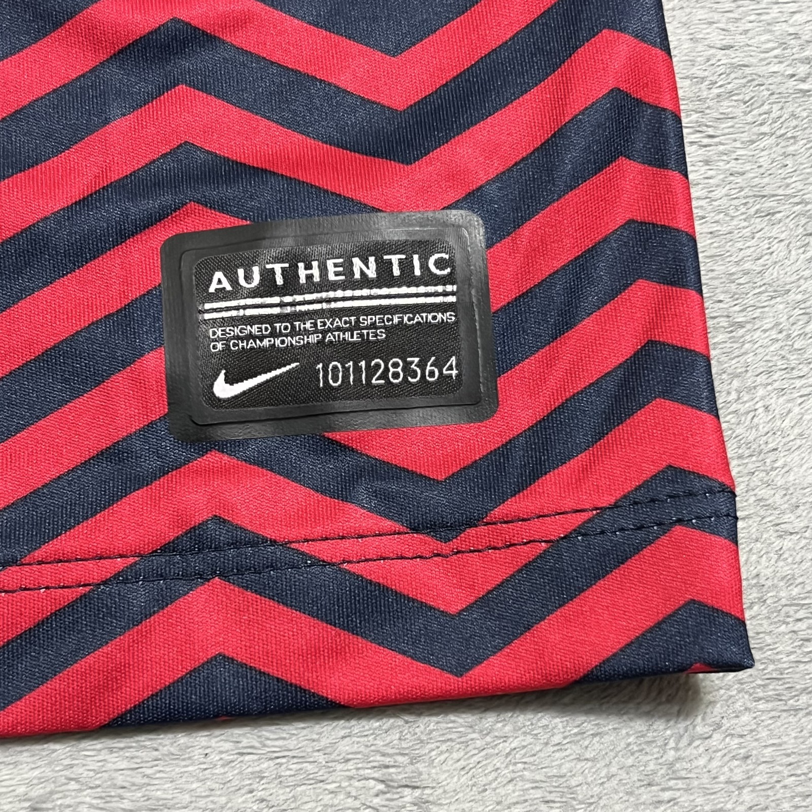 Nike Arsenal FC Men’s Small S Soccer Jersey Shirt Blue Red Dri-FIT Fly Emirates