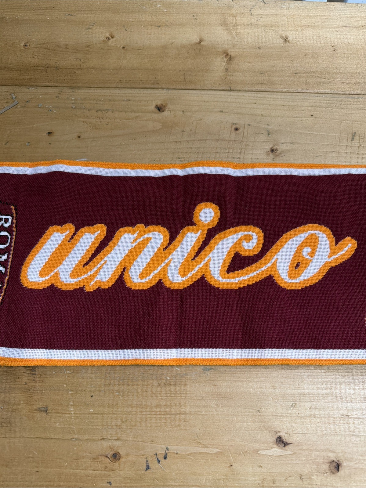 Roma 1927 Soccer Scarf Football Club Italy European Sports Collectible 61”