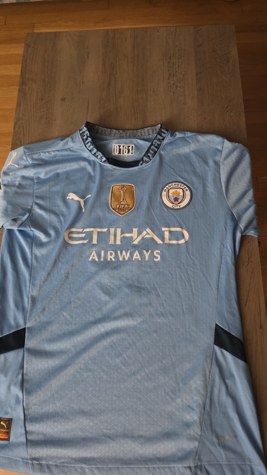 PUMA Manchester City Haaland #9 Men’s Jersey Size L Soccer Blue