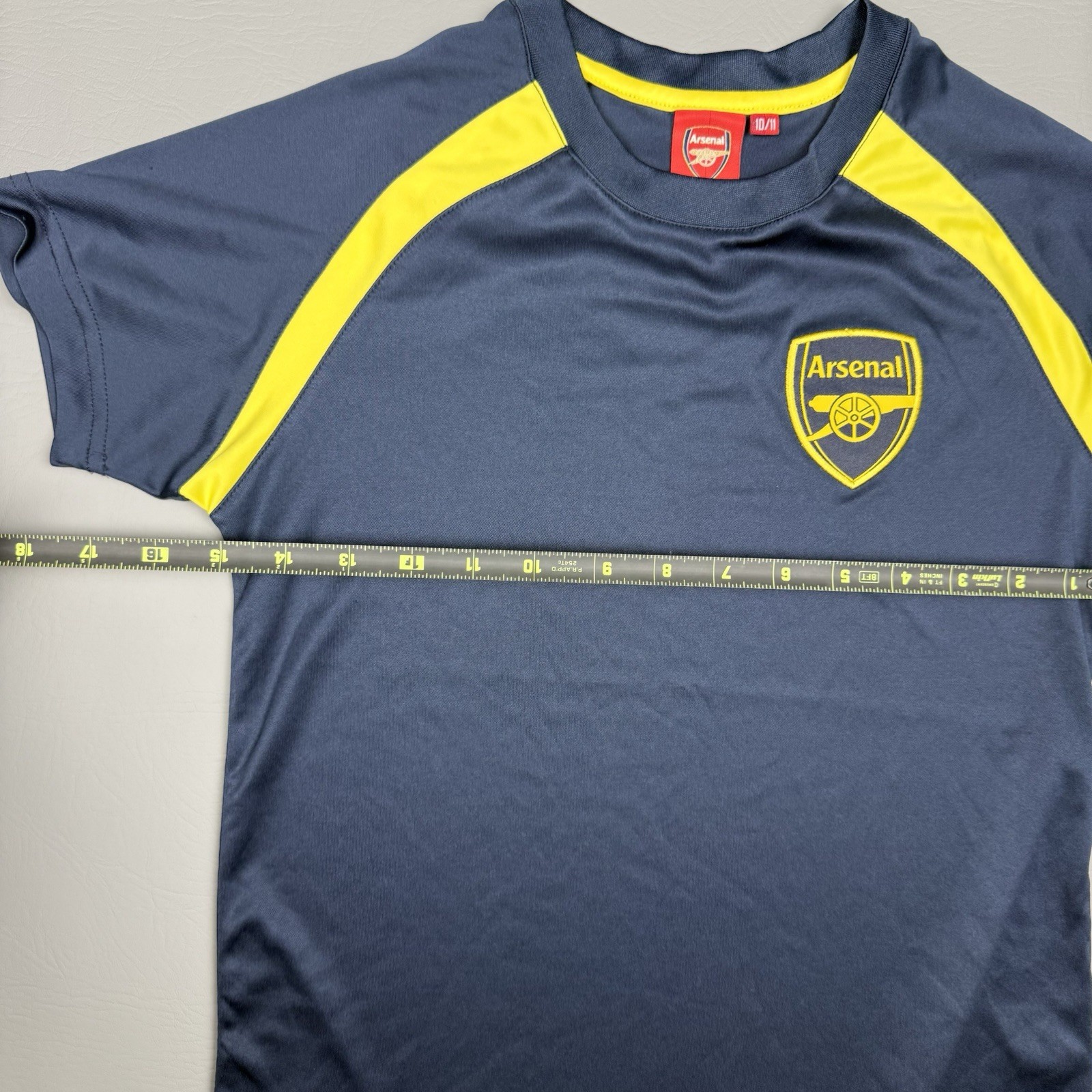Arsenal FC Soccer Football Jersey Kids 10/11 Navy Futbol Training Shirt