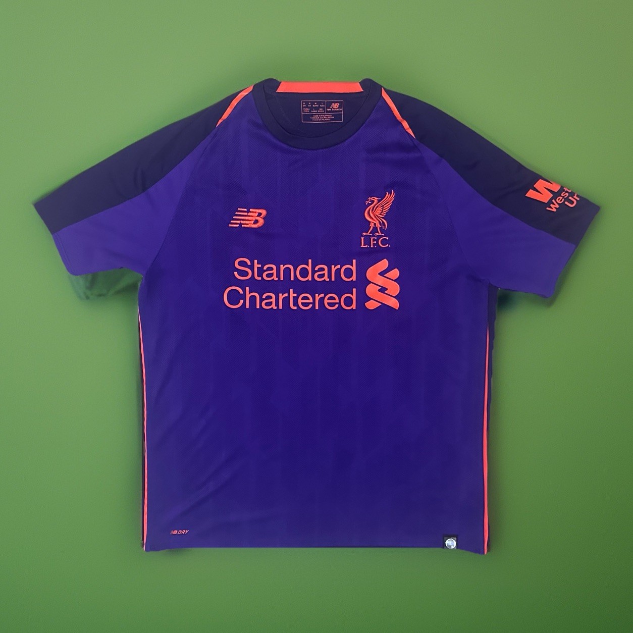 2018 2019 New Balance Liverpool Away Soccer Jersey Shirt Football Medium
