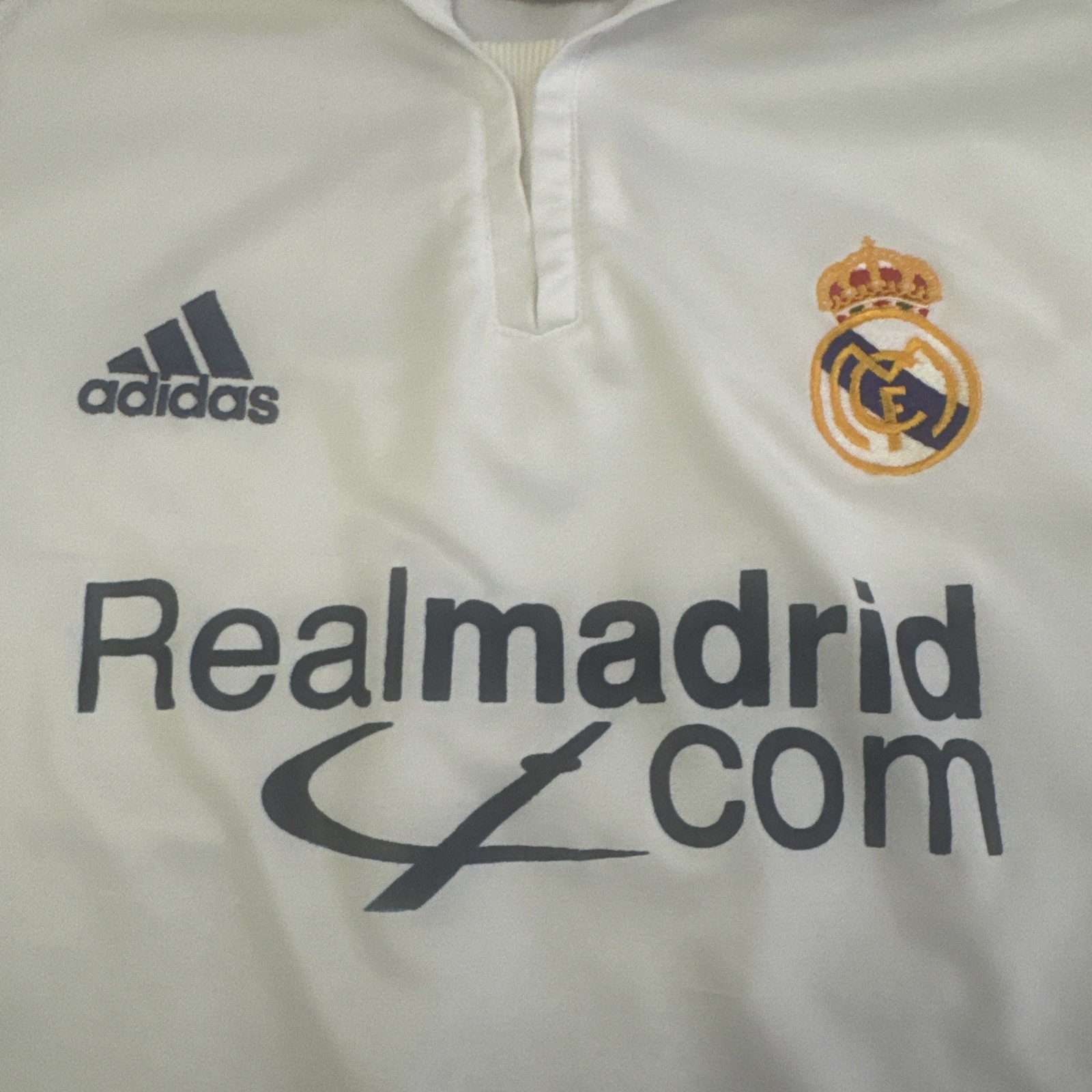 Adidas Real Madrid Zidane #5 2001-02 Home Jersey LFP ClimaLite White Adult Large