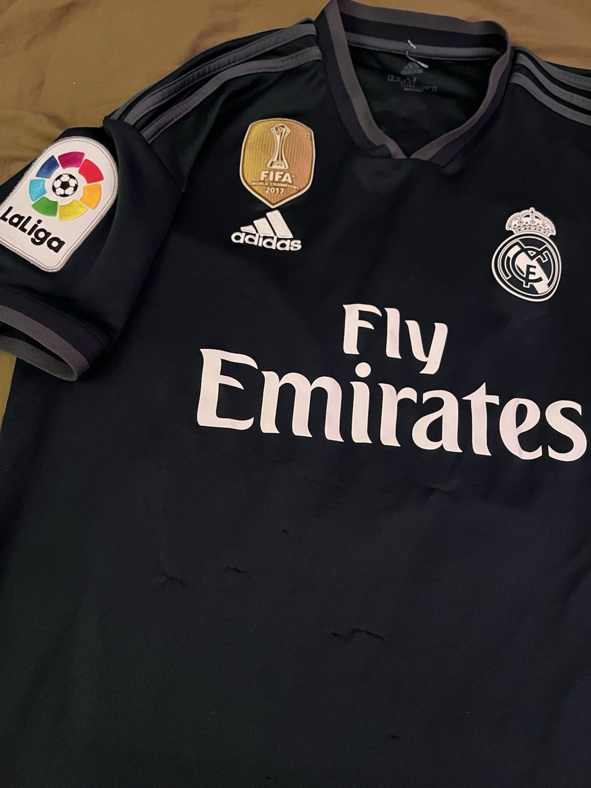 100% Authentic 2017/18 Adidas Real Madrid Away Soccer Jersey Luka Modric Men M