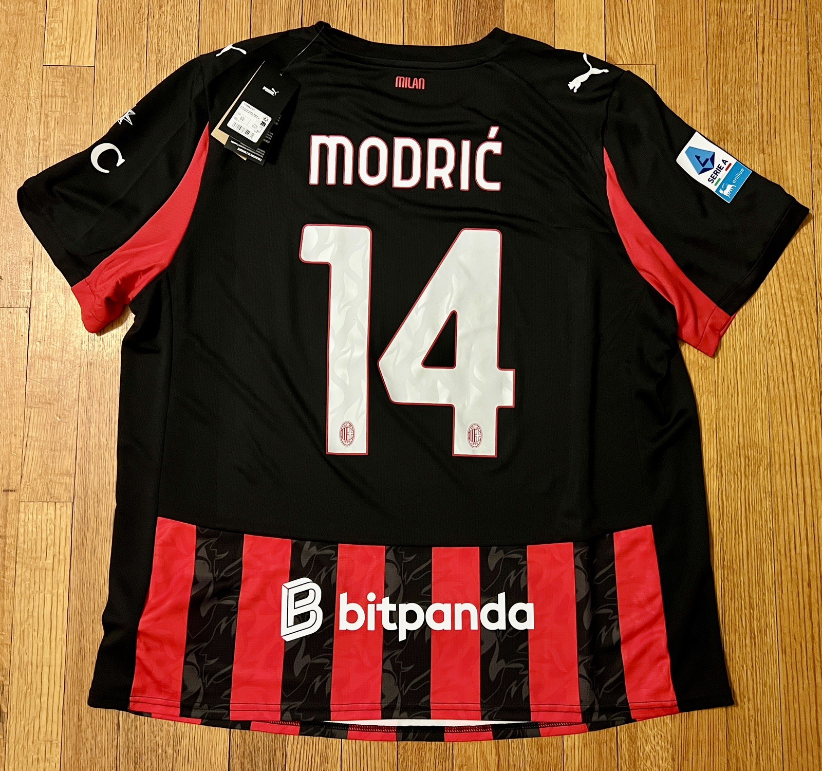 Luka Modric AC Milan 2025 2026 25/26 Puma Replica Home Jersey XXL 2XL Serie A