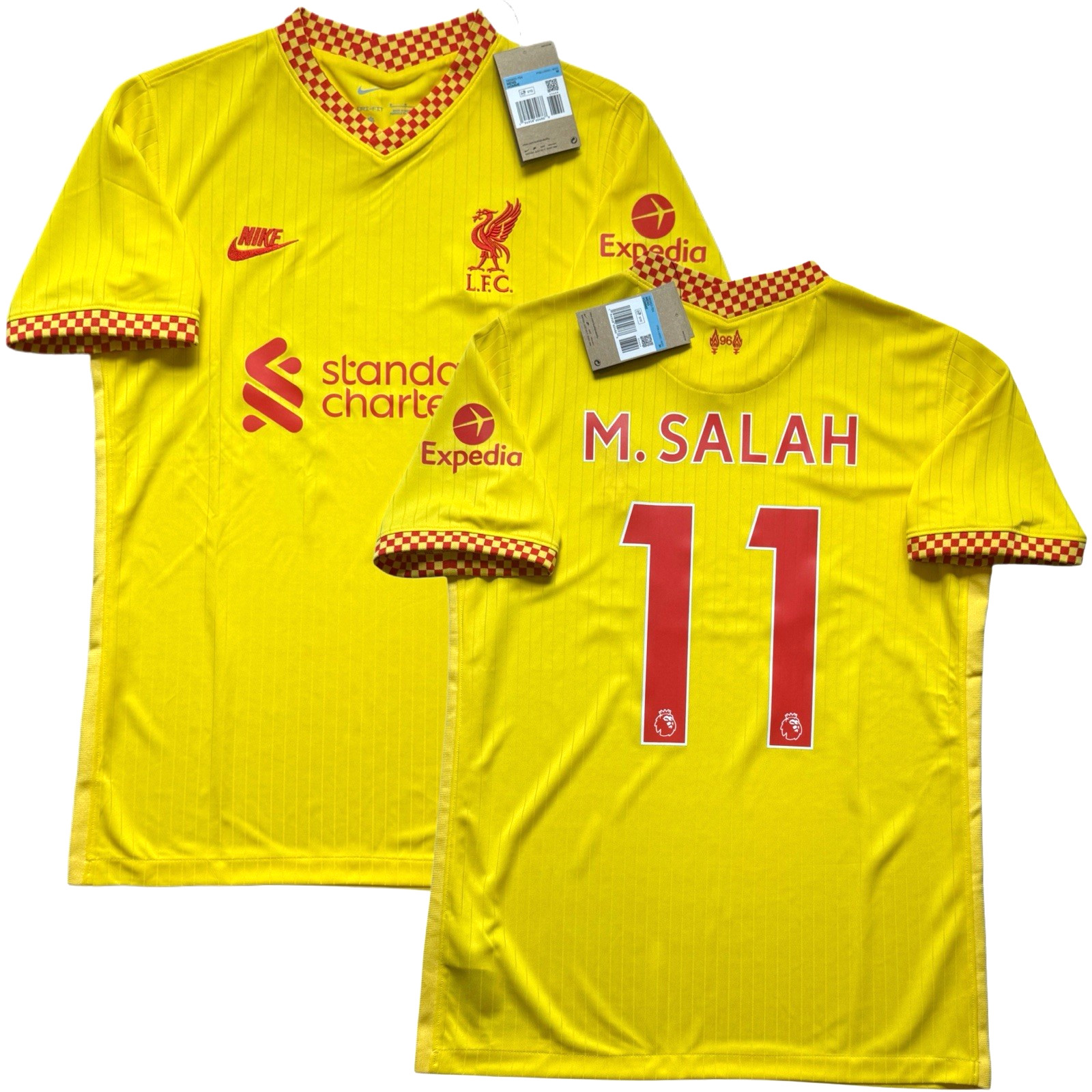 2021/22 Liverpool Third Jersey #11 Mohamed Salah Medium Nike Soccer Football Kit