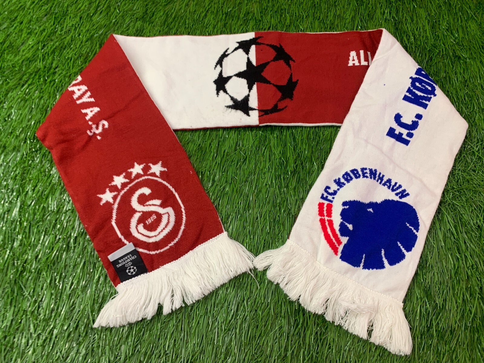 GALATASARAY VS. COPENHAGEN 2023 RARE FOOTBALL MATCH SCARF OFFICIAL PRODUCT