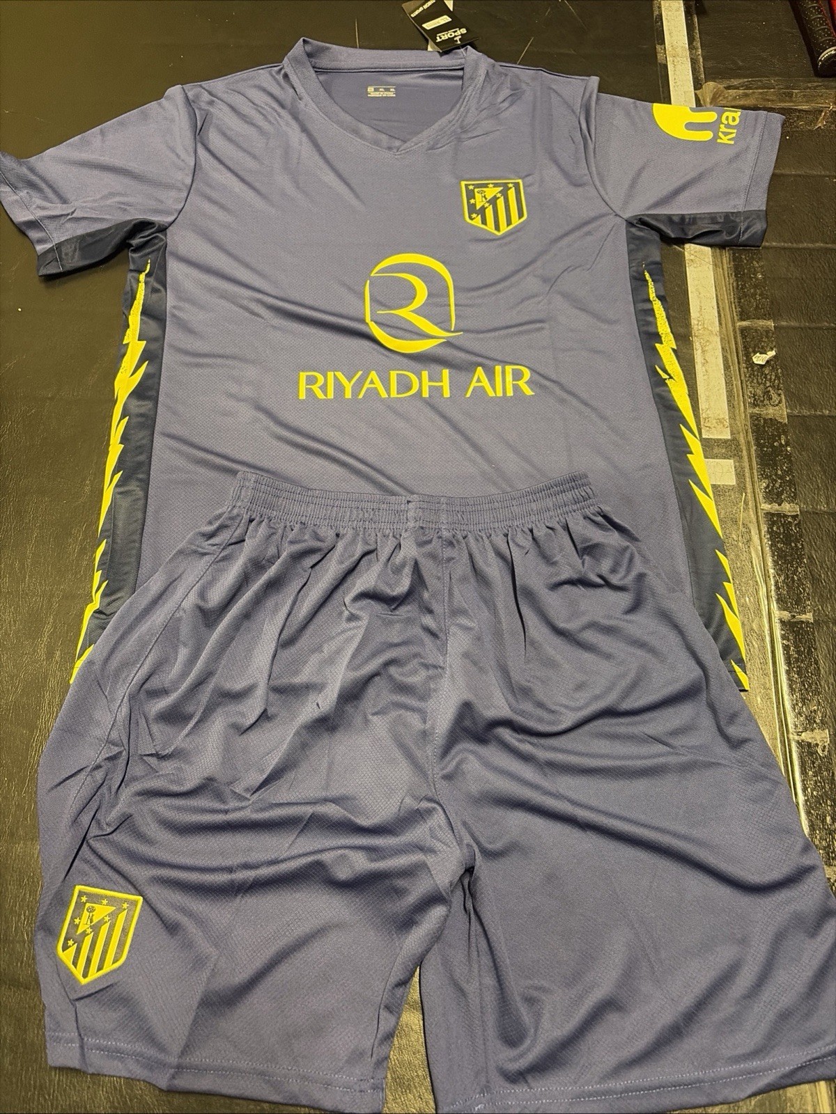 Atletico Madrid Away Jersey 2024 Blue Riyadh Air Dri-FIT Mens XL New