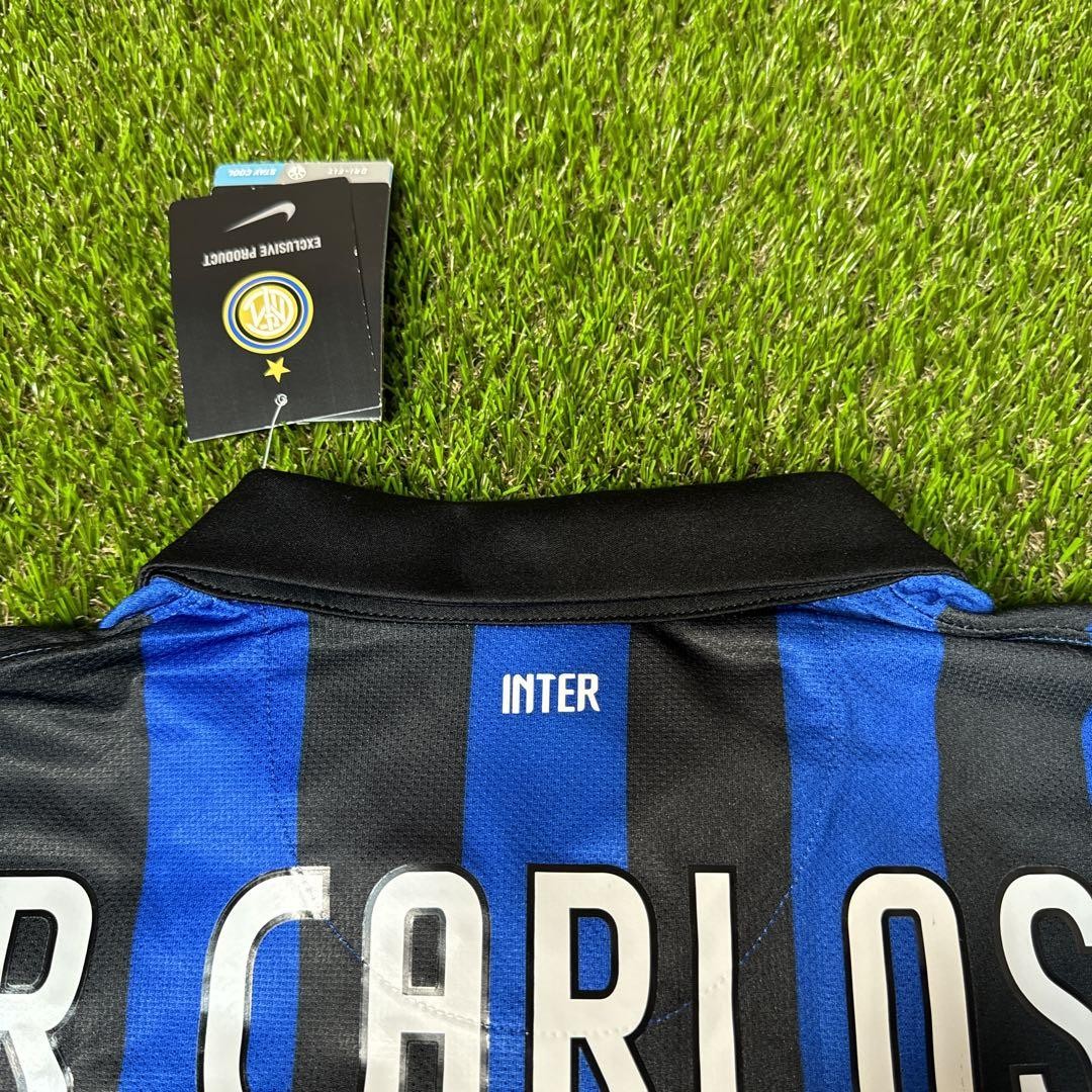 Inter Milan 2011 2012 Roberto Carlos Home Long Sleeve Jersey Shirt Size L New