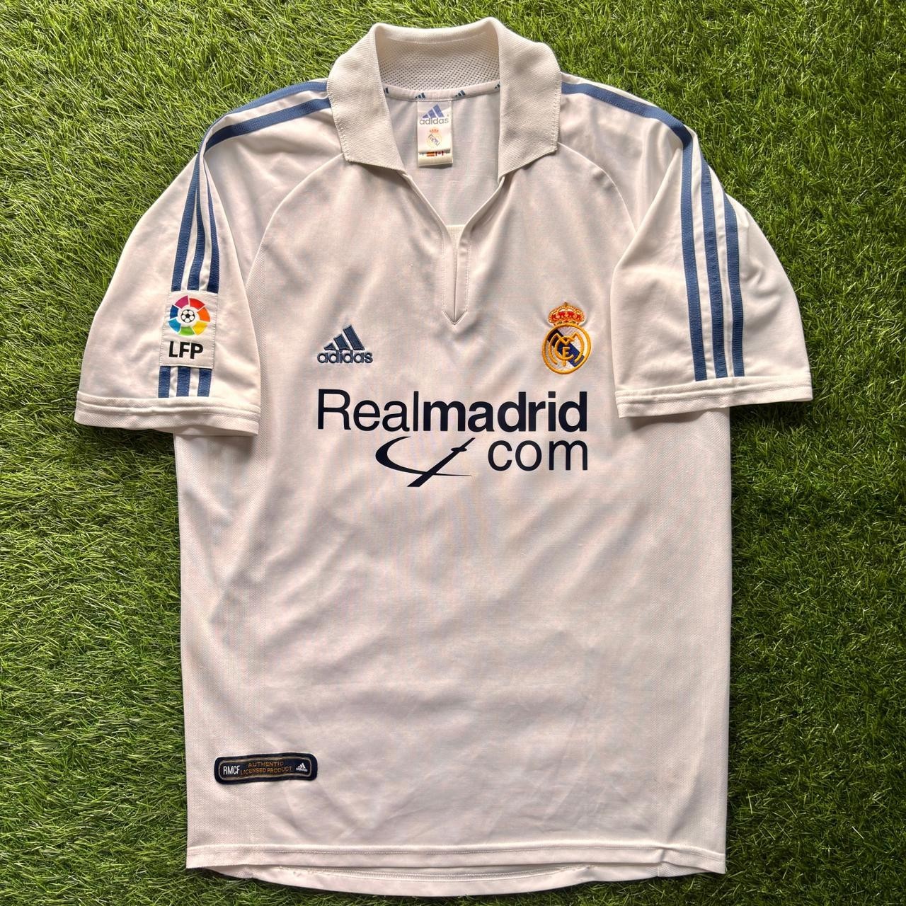 Real Madrid Home 2001-02 Zidane #5 Soccer Jersey