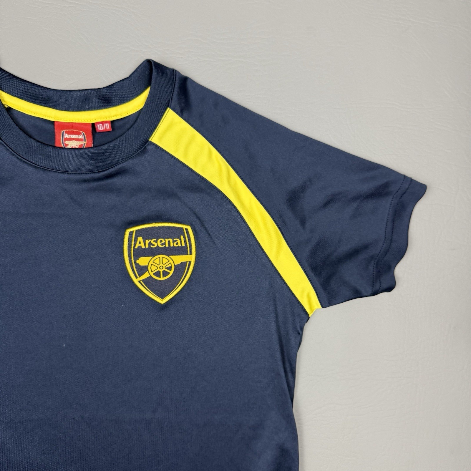 Arsenal FC Soccer Football Jersey Kids 10/11 Navy Futbol Training Shirt