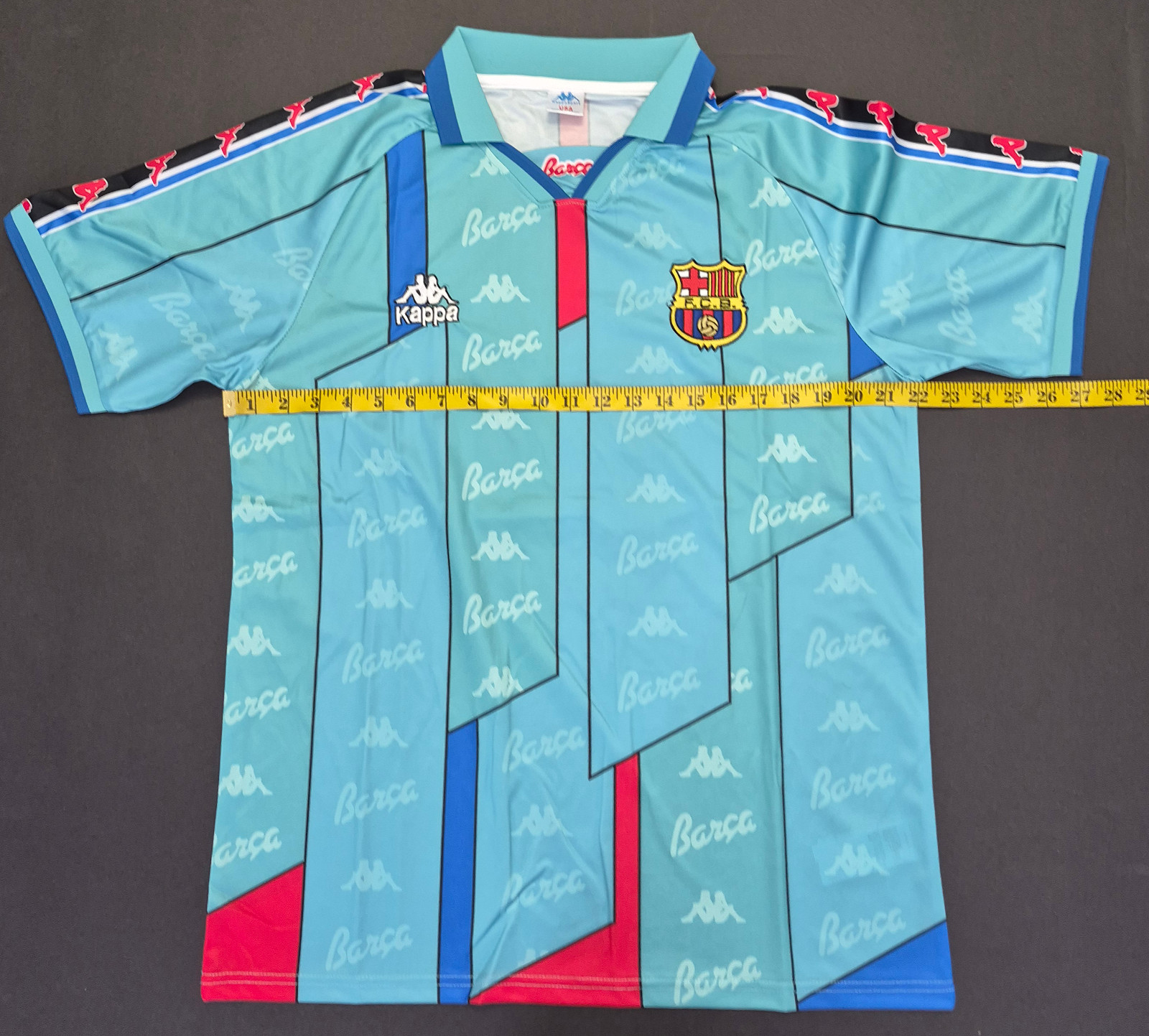 Ronaldo Jersey R9 XL Barcelona 1996/97 Ronaldo Nazario Away Vintage Retro Kit