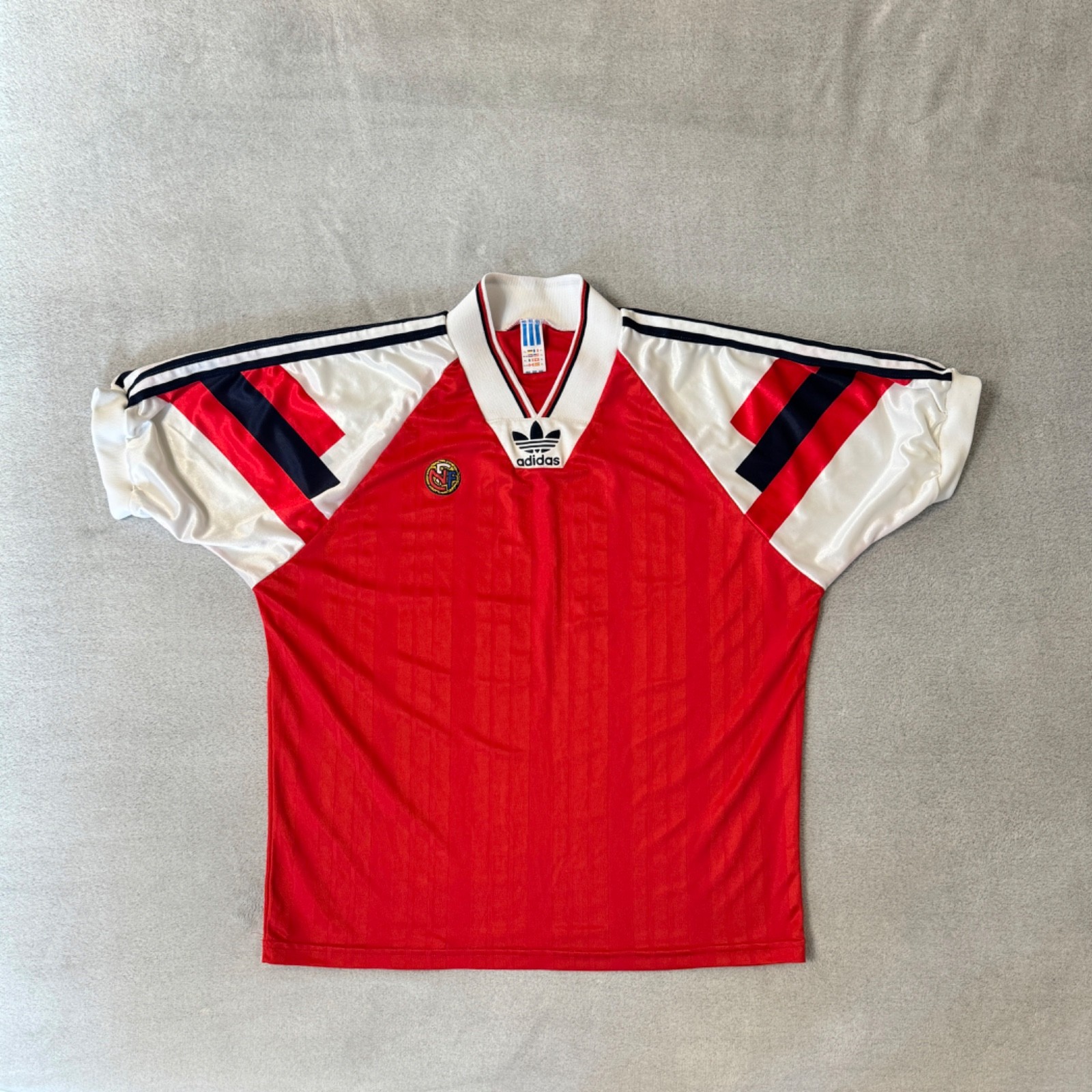 Norway Team 1992/1993/1994 Vintage Home Football Shirt Jersey Adidas Men Size XL