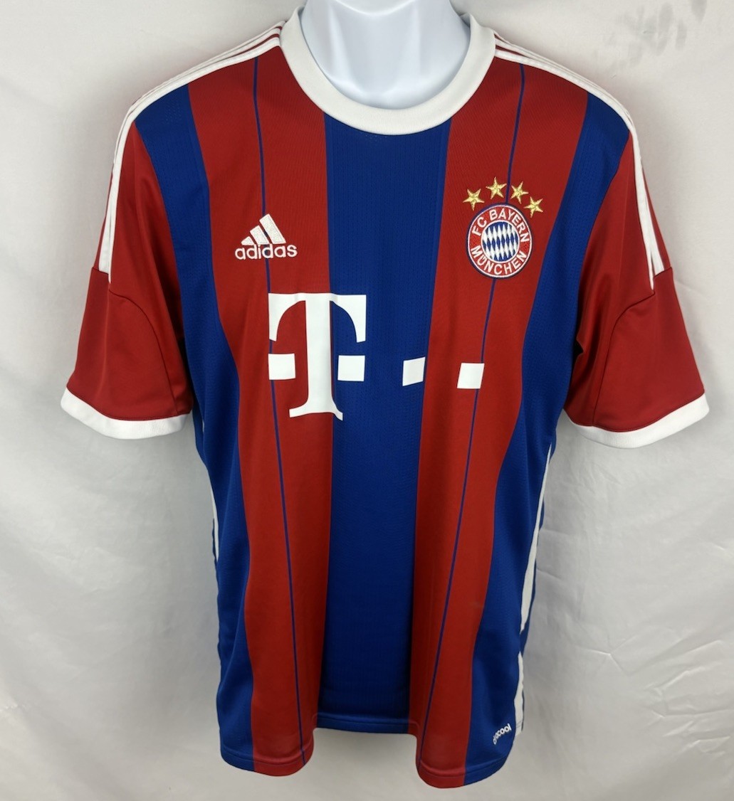 Adidas FC Bayern Munich Lewandoski Jersey #9 Home Kit 2014-15 Soccer Size Medium
