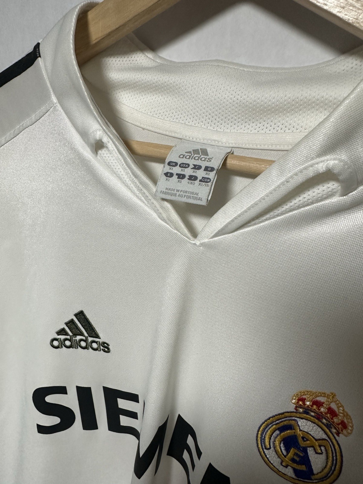 Real Madrid Adidas David Beckham Long Sleeve 2004 2005 Jersey Kit UCL Size XL