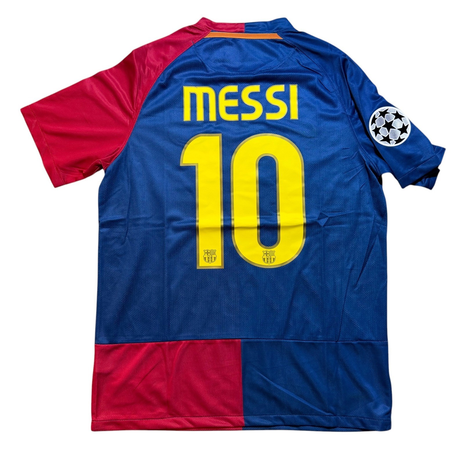 Nike FC Barcelona 2009 Champions League Final Messi #10 Jersey Size Large