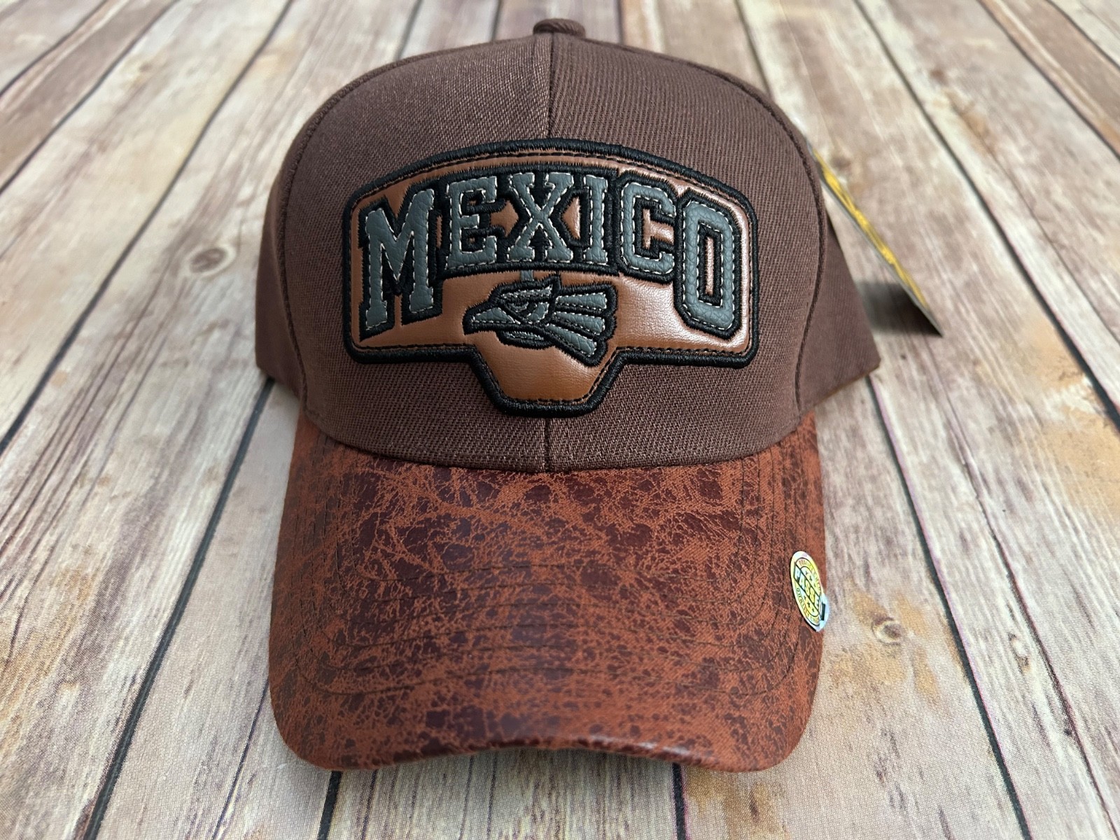 Mexico Soccer Hat Brown Adjustable Cap