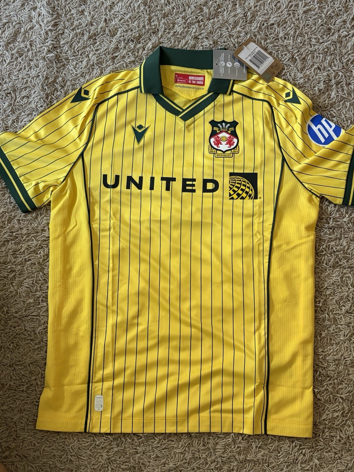 Official Wrexham AFC Macron Away Football Shirt 2025-2026 Jersey Size Medium M