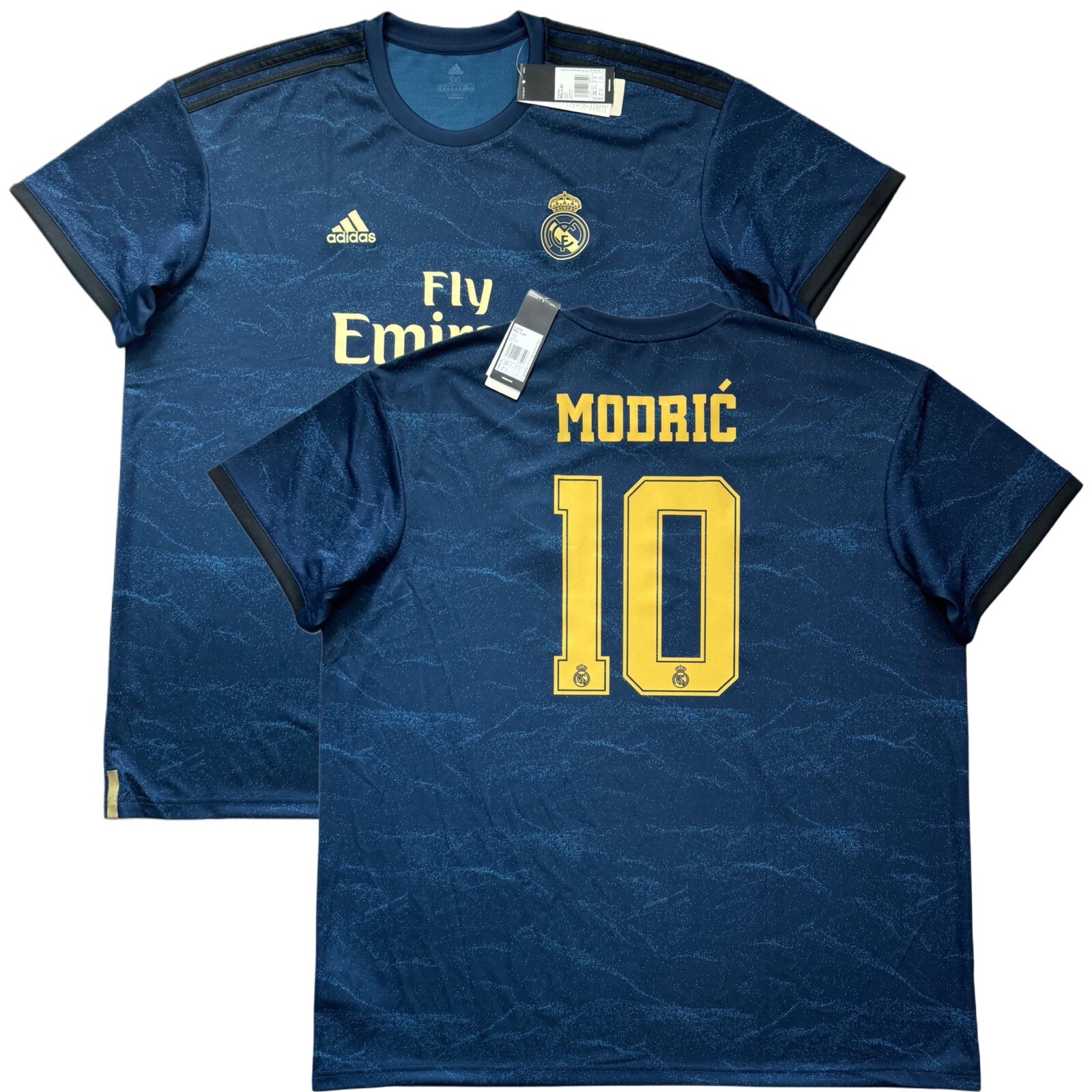 2019/20 Real Madrid Away Jersey #10 Modric 3XL Adidas UCL Short Sleeve NEW